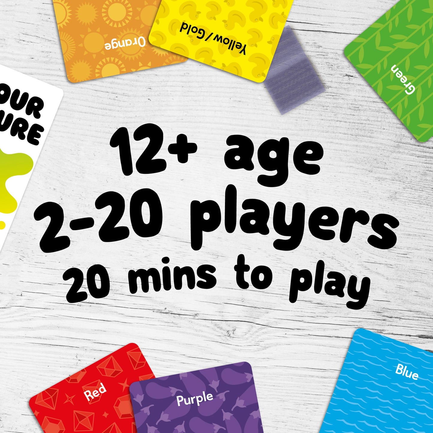 Big Potato Colorbrain Family Board Game | Fun for 2-20 Players | Multicolor | Ideal for Kids and Adults