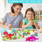 Eooleow Puzzles For Kids Ages 4-6, 4 Packs Wooden Puzzles For Toddlers 1-3, Dinosaur Toys Puzzles For Toddlers 2-4, Toddler Puzz