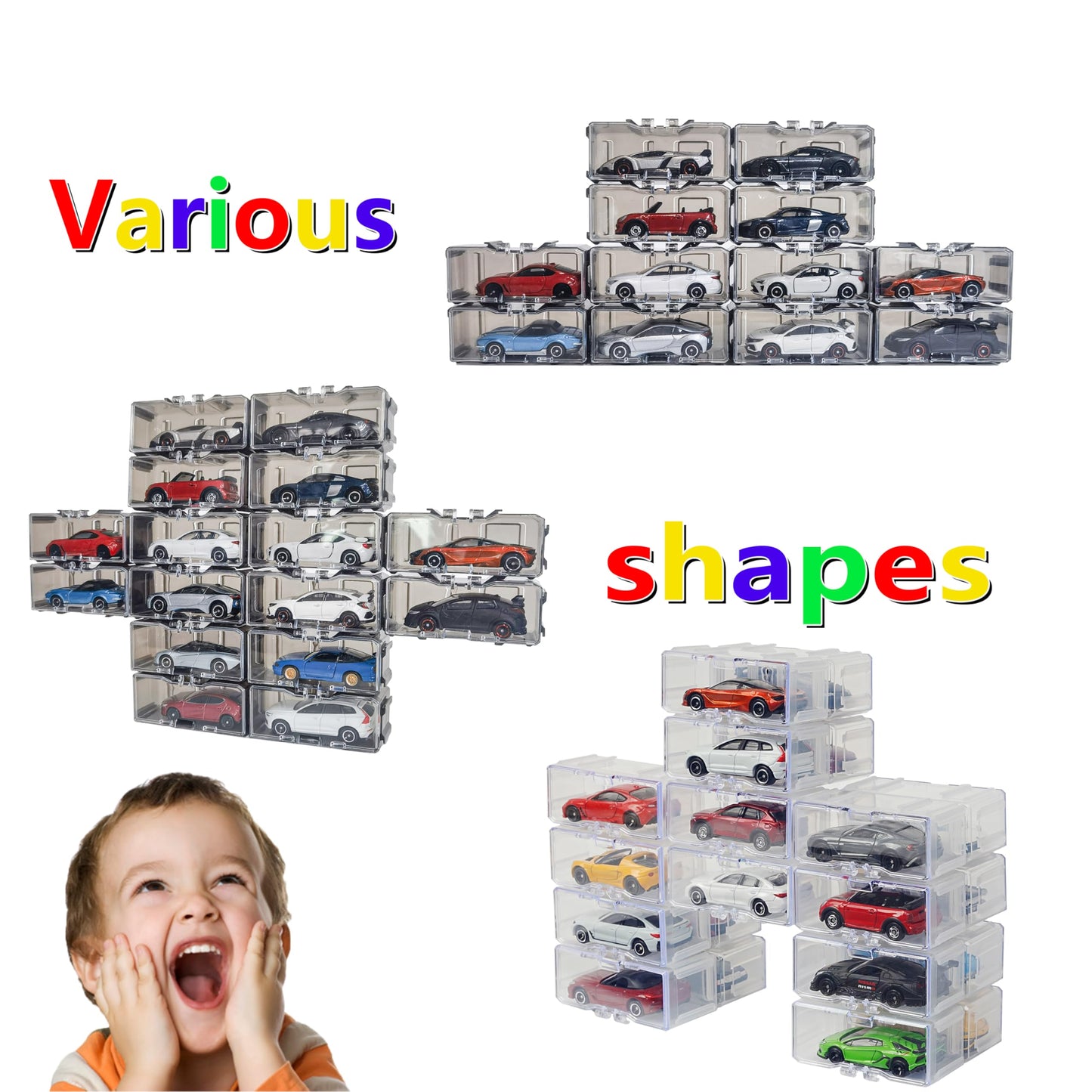Yyds Toys Organizer Storage Case For Hot Wheels Car, For Matchbox Cars, For Mini Cars,1/64 Scale Hot Toy Wheels Display Case Hol