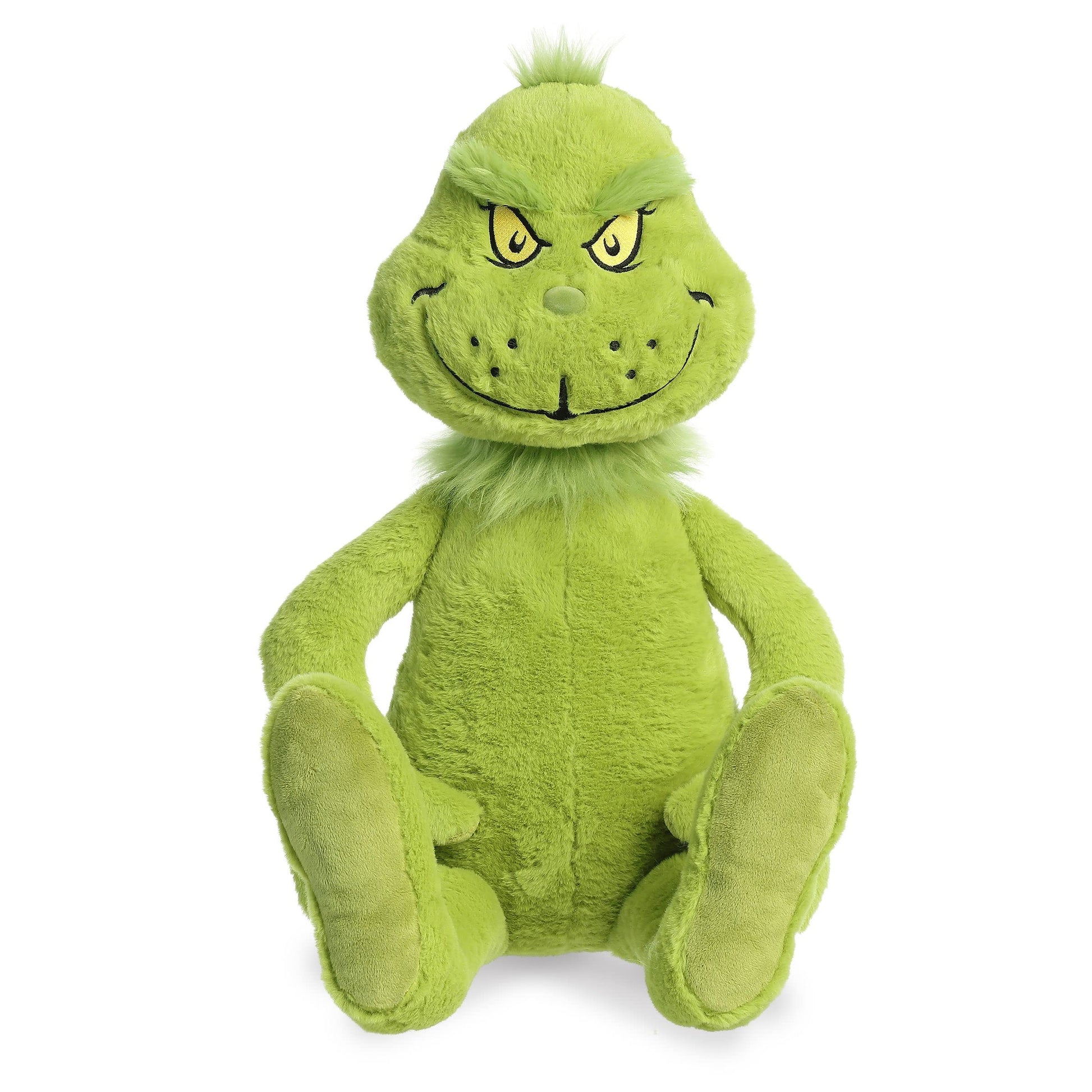 Aurora Whimsical Dr. Seuss Jumbo Grinch Stuffed Animal - Magical Storytelling - Officially Licensed - Green 33 Inches