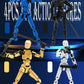 Sulliwayu 4Pcs Assembled Titan T-13 Action Figures Set Lucky Dummy Nova 13 Action Figure Robot Stick Figures Fidget Toys For Boy