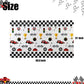 GGDE 2 Pcs Racing Car Plastic Table Cover Boys Birthday Car Theme Party Decorations Supplies White 2