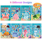 24 Sheets Sea Animals Make A Face Sticker Sheets For Kids Todders Activities, Make Your Own Stickers For Kids Birthday Party Fav