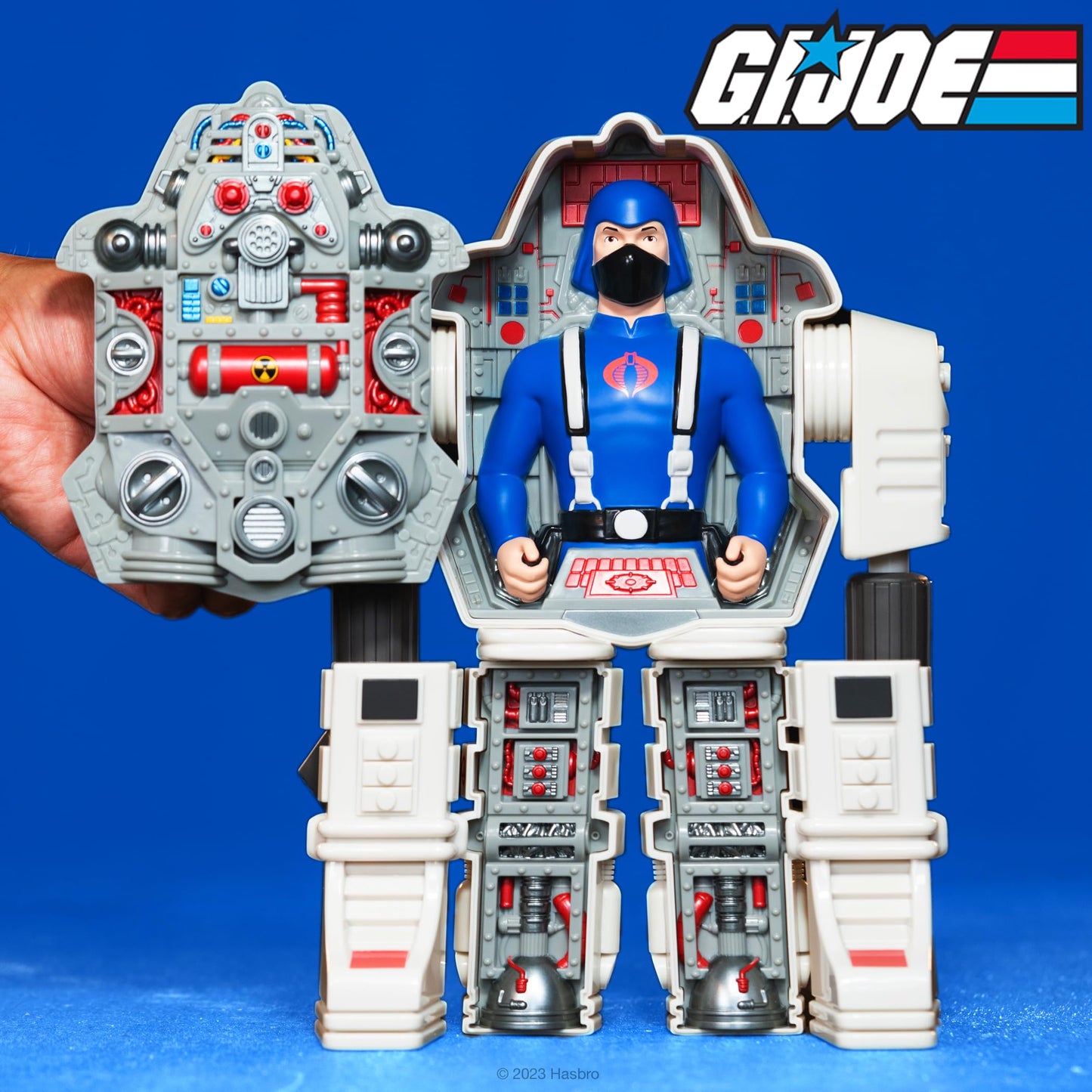 Super7 Super Cyborg G.I. Joe Cobra S.N.A.K.E. protective covering (Full Color - Gray) - 11 G.I. Joe Action Figure with Accessories Classic Cartoon Collectibles