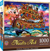 MasterPieces 1000 Piece Jigsaw Puzzle For Adults, Family, Or Youth - Noahs Ark Ships Ahoy - 19.25x26.75