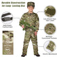 Tacobear Army Soldier Military Costume For Kids Boys Ages 3-9 Halloween Dress Up Role Play Set With Toy Accessories