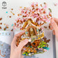 Vziimo Cherry Blossom Bonsai Tree Building Sets, Japanese Tree House Model Sets For Adults, 1149 Pcs Mini Bricks Creative Gifts