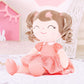 Gloveleya Baby Doll Gifts Plush Curly Girl Toys With Love 16'' Orange