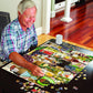 White Mountain Puzzles 1000 Piece Jigsaw Puzzle - State Birds and Flowers - Multiple Colors - Model 140A - Paper Material