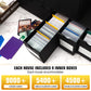 Qlouni Trading Card Storage Box, Includes 9-600 Ct Boxes & 48 Card Dividers, 9000+ Trading Card Organizer For Collectible Card G