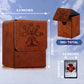 PROMAXIBINDER MTG Card Deck Box  Commander Deck Box Fits 100 Single Sleeved Cards  Storage for TCG/MTG Crads  PU Leather Strong Magenet (Brickred  Tree)