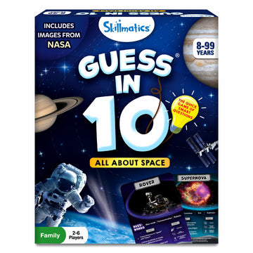 Skillmatics Card Game - Guess In 10 Nasa Space, Perfect For Boys, Girls, Kids & Families Who Love Educational Toys, Travel Games, Gifts For Ages 8, 9, 10 And Up