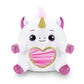Rainbocorns Unicorn Rescue Surprise (White) By Zuru, Collectible Plush Stuffed Animal, Egg Toys, X-Ray Sticker Pack, Magical Slime, Headband, Ages 3+ For Girls, Children (Daxelle The Unicorn Plush)
