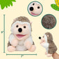 Easfan Hedgehog Hand Puppet With Movable Mouth Interactive Storytelling Cute Soft Plush Toy Creativity And Imagination Easter Ch