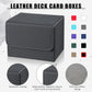 Vicenpal 10 Pieces Leather Deck Game Card Box Magnetic Card Game Box Case For 100 Plus Playing Cards, Card Storage Box Compatibl