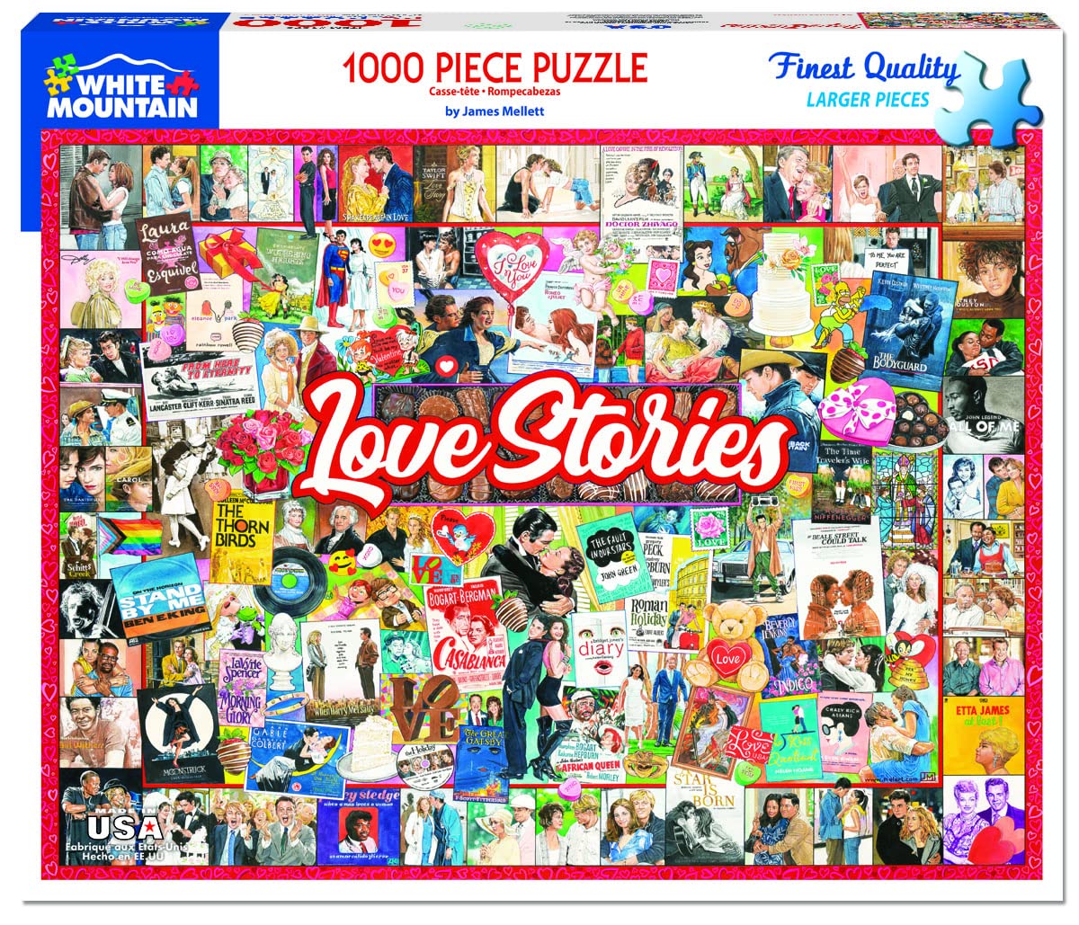 White Mountain Puzzles Love Stories - 1000 Piece Jigsaw Puzzle