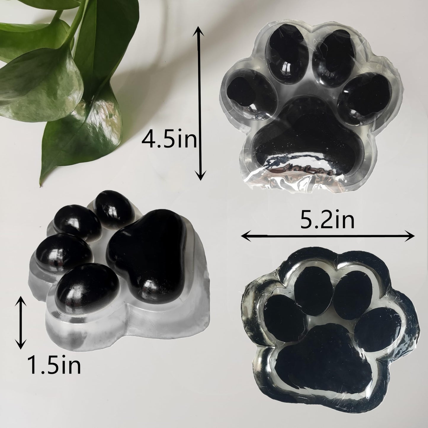 Big Cat Paw Squishy Toy, Black Cat Paw Squeeze Toys, 5.2in Squishy Stress Relief Toy,Pinching Squishy, Executive Desk Toys Squis