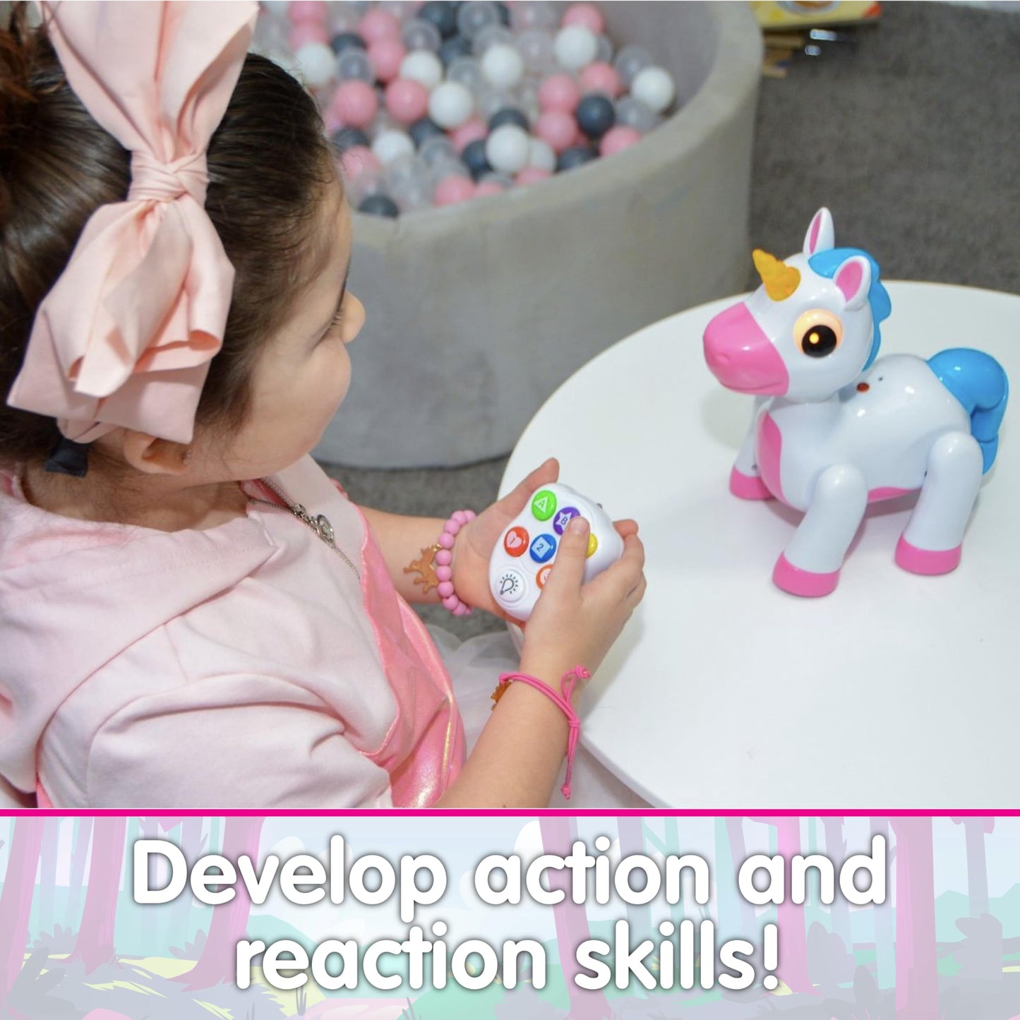 The Learning Journey Play & Learn - Infrared Remote Control Dancing Unicorn - Unicorn Toys For Girls - Toddler Toys For Girls Ages 2 Years And Up - Award Winning Toys
