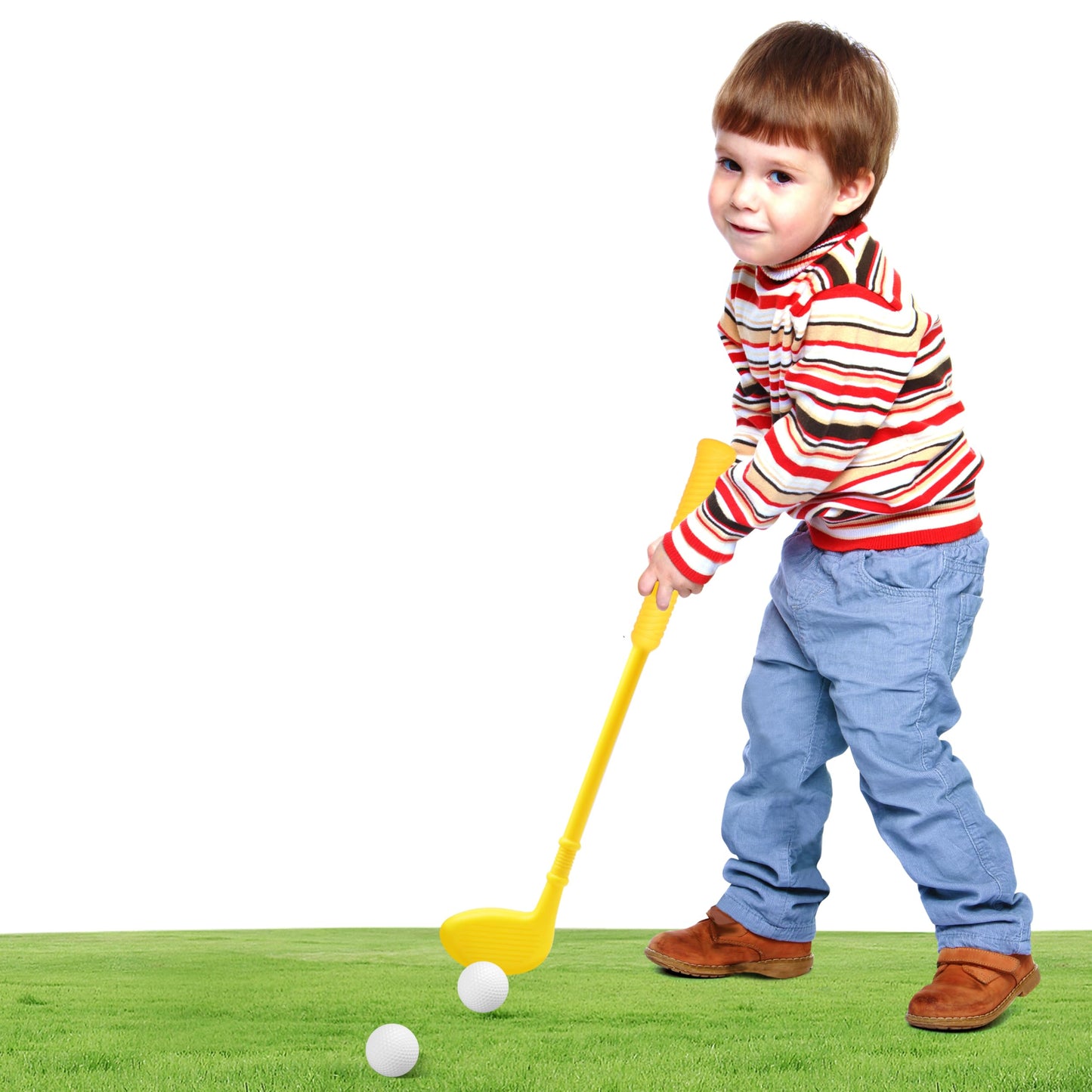 Dyienocs Plastic Mini Golf Clubs For Toddlers,Kids Golf Clubs Set,Outdoor/Indoor Golf Toys Christmas Birthday Present For Boys G