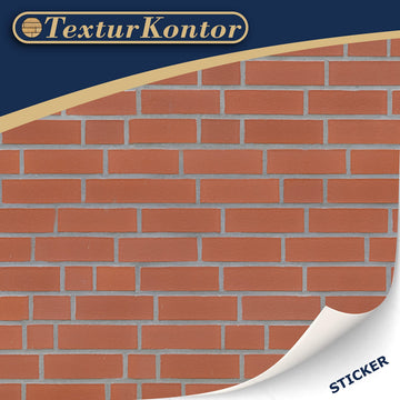 3 Sheets Self-Adhesive Wall Cladding For Dollhouse 1:12 Scale (Smooth Red)
