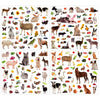 800 Pieces Jungle Animal Stickers Realistic Zoo Animal Stickers Safari Animal Stickers Sea Animal Stickers For Water Bottle Scrapbook Class Rewards Sea Animal Party Supplies (Farm Animal)