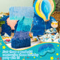 Number 1 2 3 4 5 6 7 8 9 Piñata With Stick Blindfold Confetti, Gradient Blue Piñata For Kids Birthday Party Large Blue Piñata For Boys Girls Birthday Anniversary Decoration Supplies(Number 7)