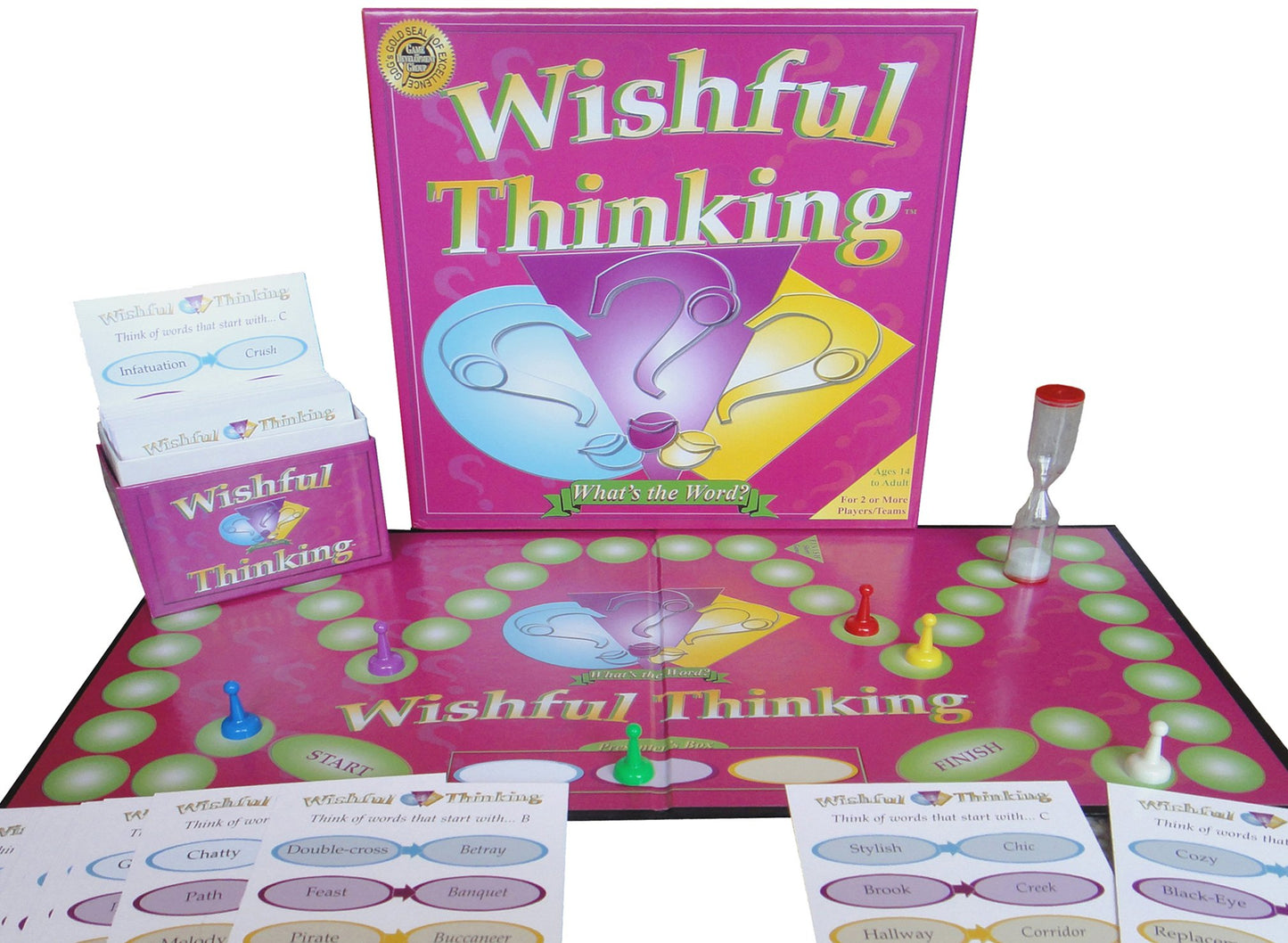 Wishful Thinking - Players Think Fast to Solve The Mystery Words in Time - Great for All Ages at mature-themed and Family Game Night