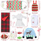 Aoriher 10 Pcs Christmas Elf Doll Accessories Set Includes Elf Doll Clothes Kit Doll Sleeping Bag Bathrobe Apron Chef Hat Hammock Elf Doll Mask For Xmas Elf Doll Costume Outfits(Deer)