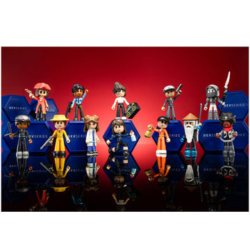 DevSeries Mystery Figures 6 Pack - Six 2.75-inch Action Figure Blinds with Mix and Match  Unique Accessories  and limited availability Virtual Item Code