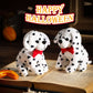 Kathfly 4 Pieces Halloween Plush Toy Dog Dalmatian Stuffed Animal Dalmatian Dog Spotted Stuffed Puppy Cuddly Sitting Stuffed Ani