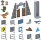 TILE TOWN Jurassic World Gate Escape Magnetic Tiles Building Set, Kids 3-5+, STEM Creative Toy, Multicolor, Medium Size