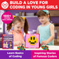 Doctor Jupiter My First STEM Pixel Art Kit, Brain Craft for Girls Ages 5+ | Birthday Gift Ideas for 5-6-7-8-9-10 Year Old Girls