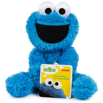 Gund Sesame Street Official Cookie Monster Take Along Buddy Plush, Premium Plush Toy For Ages 1 & Up, Blue, 13   