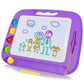 Sgile Large Magnetic Drawing Board - 4 Colors 16×13In Writing Painting Doodle Pad With 4 Stamps For Toddlers, Learning Educational Toy Etch Sketch Gift For 36+ Month Kids Girls Boys, Purple
