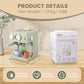 Pithfor Kids Wooden Coffee Maker Toy with Grinder, Pretend Play Kitchen Appliances & Accessories Toy Gift for Kids Toddlers Boys