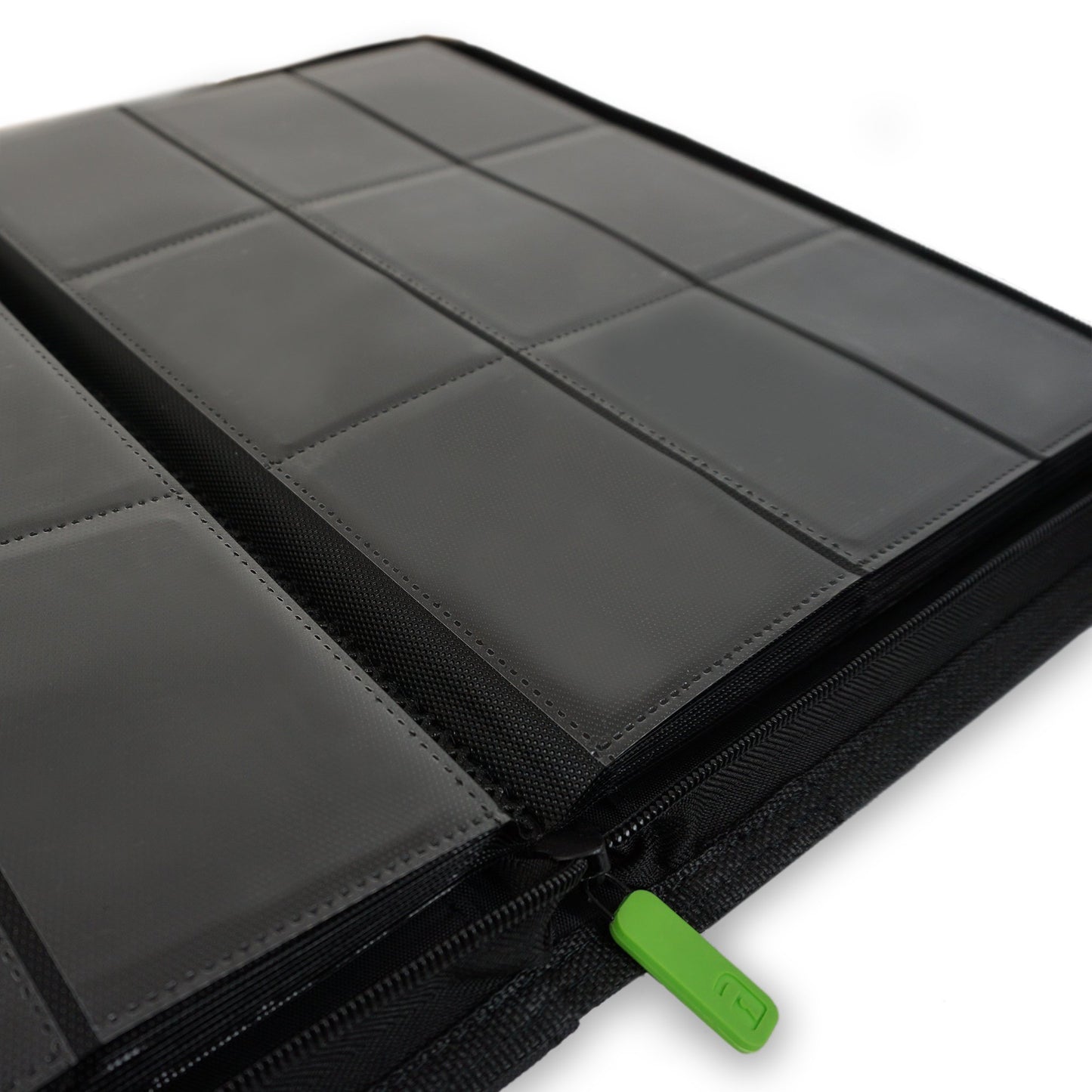 Vault X enhanced Exo-Tec Zip Binder 12 Pocket  20 Double-Sided Pages for 480 Side-Loading game-style for Board  Collectible or Trading Card Game Protective Folder Album (Black)