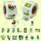 Beyumi 1000Pcs Christmas Pickle Cartoon Stickers For Kids In 2 Rolls Funny Graphic Aesthetics Cucumber Stickers Waterproof Vinyl Decal For Laptop Bottle Phone Skateboard Luggage Party Decor Gift Teens
