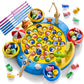 66 PCS Magnetic Fishing Game for Kids Toddlers 3-5, Fishing Toys for Boys 3 4 5 6 7 8 Year Old with 360 Rotation, 1-8 Players Bo