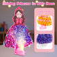Fortand Poke-Art Crafts Kit for Kids, Princesses Craft Kits for Girls Ages 4-9 Paper Craft Kits with LED Base DIY Creative Activ