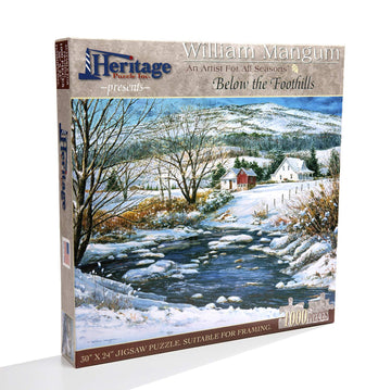 Heritage Puzzle Below The Foothills Jigsaw Puzzle By William Mangum (1000-Piece)