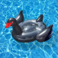 Swimline 90628 Giant Black Swan Inflatable Ride-On Pool Float Large