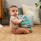 Ingenuity Storytime Sylvi Soft Baby Crinkle Book - 6 Pages - Sensory Surprises on Every Page - Ages 0M+