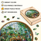 Jigfoxy Wooden Puzzles for mature-themeds  Botanical Garden Wood Puzzles mature-themed  Unique Animal Shape Wooden Jigsaw Puzzles for mature-themeds  Birthday Gifts for Puzzle Lovers  Family  Friend (M-11.4 * 11.4in-200pcs)