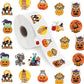 500 Pieces(10 Patterns)Halloween Pumpkin Stickers Cartoon Aesthetics Fashion Graffiti Adhesive For Kids Girls Boys Teens Adults