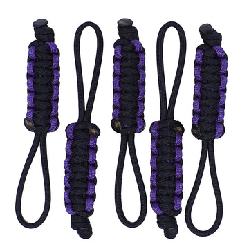 Bubbasgaragetv - Large Heavy Duty Paracord Zipper Pulls (Purple)
