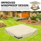 Sandbox Cover, Lid-48In, 420D Waterproof Duty Khaki Sandbox With Cover, Square Sandboxes Sandpit Cover Suitable For Children'S S
