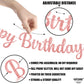 Katchon, Cursive Glitter Rose Gold Happy Birthday Banner - Pre-Strung, 10 Feet, No Diy | Rose Gold Happy Birthday Party Decorations | Happy Birthday Sign Girls | Happy Birthday Decorations For Women