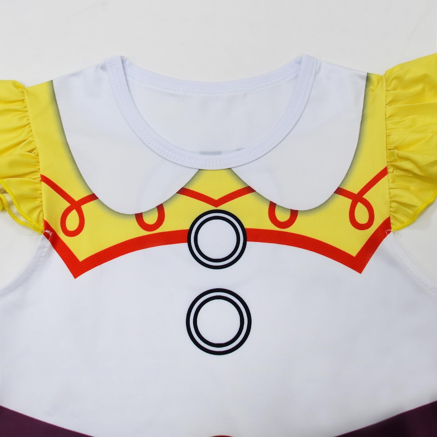 AOVCLKID Girls Jessie Princess Costume Cowgirls Birthday Party Dress Halloween Cosplay Outfits(7-8 Years,Yellow)