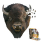 Herrschners Madd Capp I AM Bison 550-Piece Animal Shaped Jigsaw Puzzle - 30"H x 25"W - Multicolor - Engineered Wood