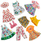 Hoakwa American 18 Inch Doll Clothes - 18 Inch Doll Clothes Accessories Fit American Dolls, 7 Set American Doll Outfits Dress, 18' American Doll Clothes And Accessories With Hat (Not Include The Doll)